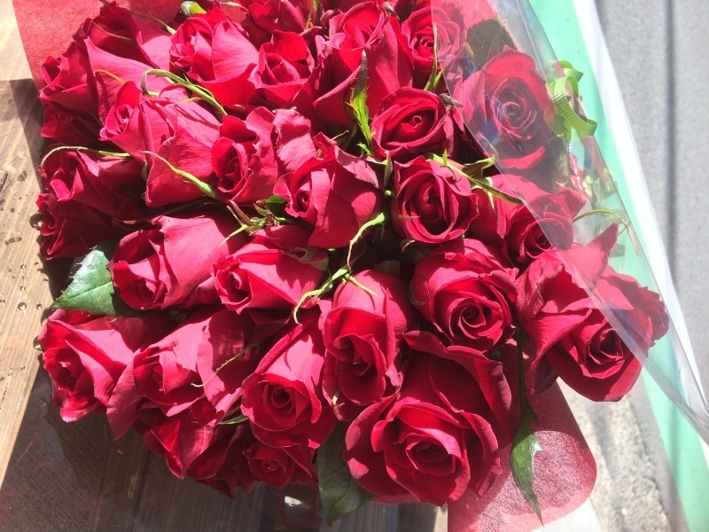 美しきディアーナ｜赤系の花束の商品写真 4