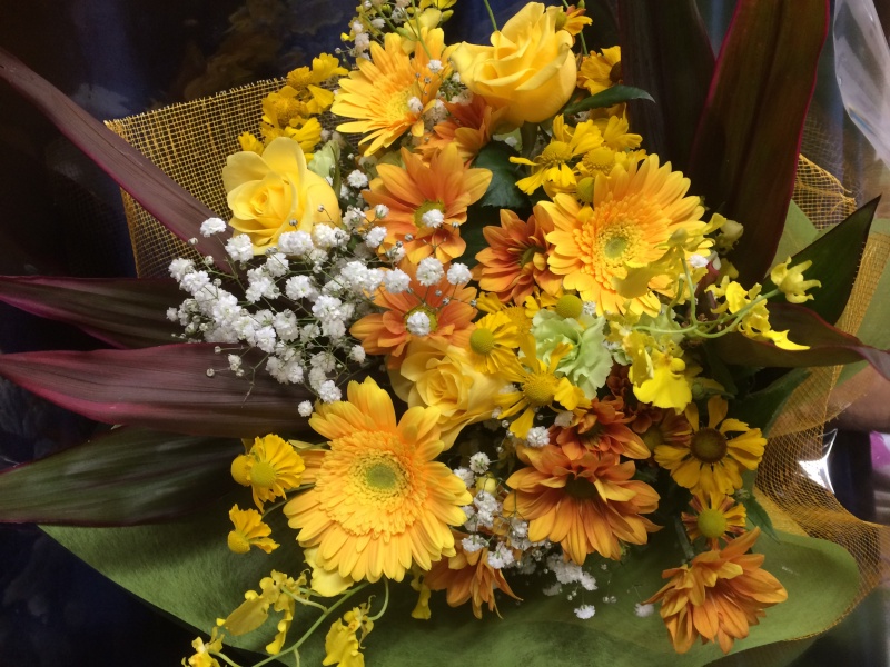 ニーナ｜オレンジ系の花束の商品写真 3