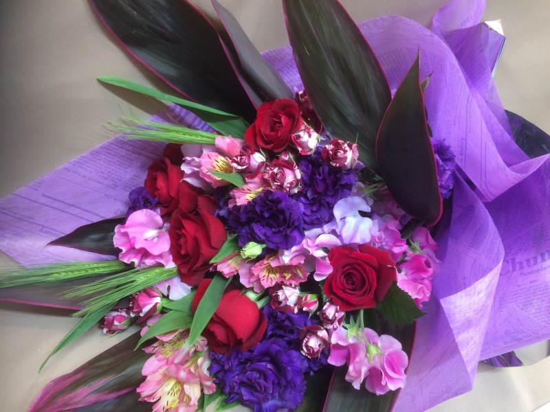 花華｜赤系の花束の商品写真 2