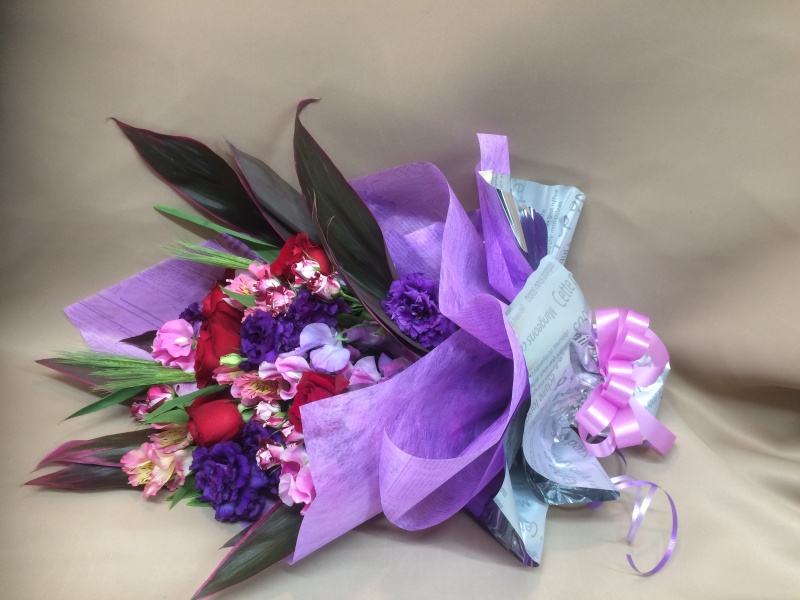 花華｜赤系の花束の商品写真 3